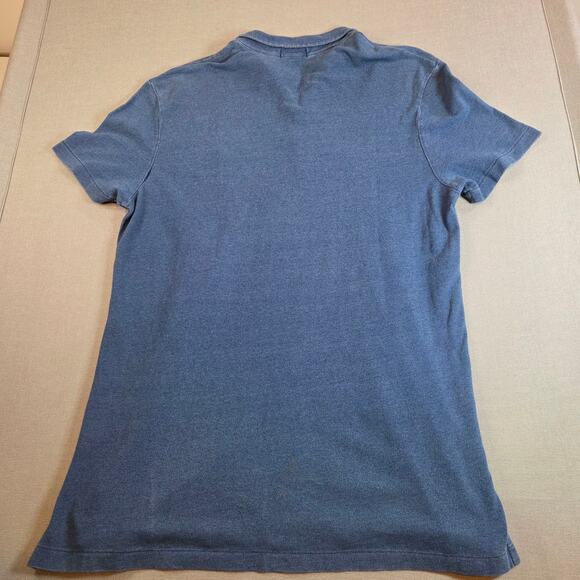 Polo Ralph Lauren Featherweight Mesh Polo Shirt Blue Men’s Size L Cotton - Picture 2 of 11